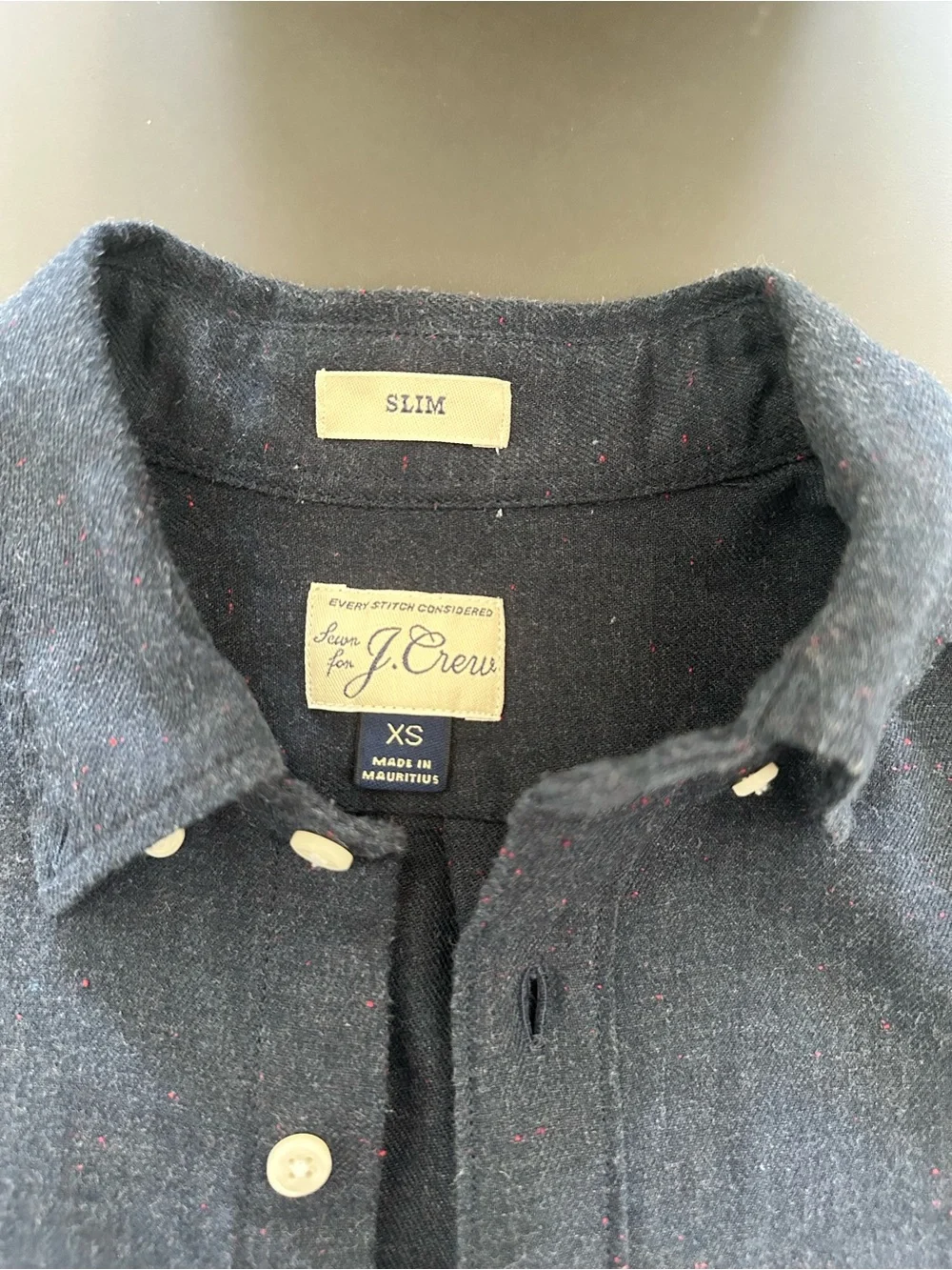 J. Crew Dark Navy Button-Down Shirt